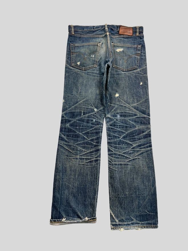Vintage Levi’s Selvedge 501 Denim Jeans – Men’s Size US 34 (EU 50) | Blue — image 5 of 12
