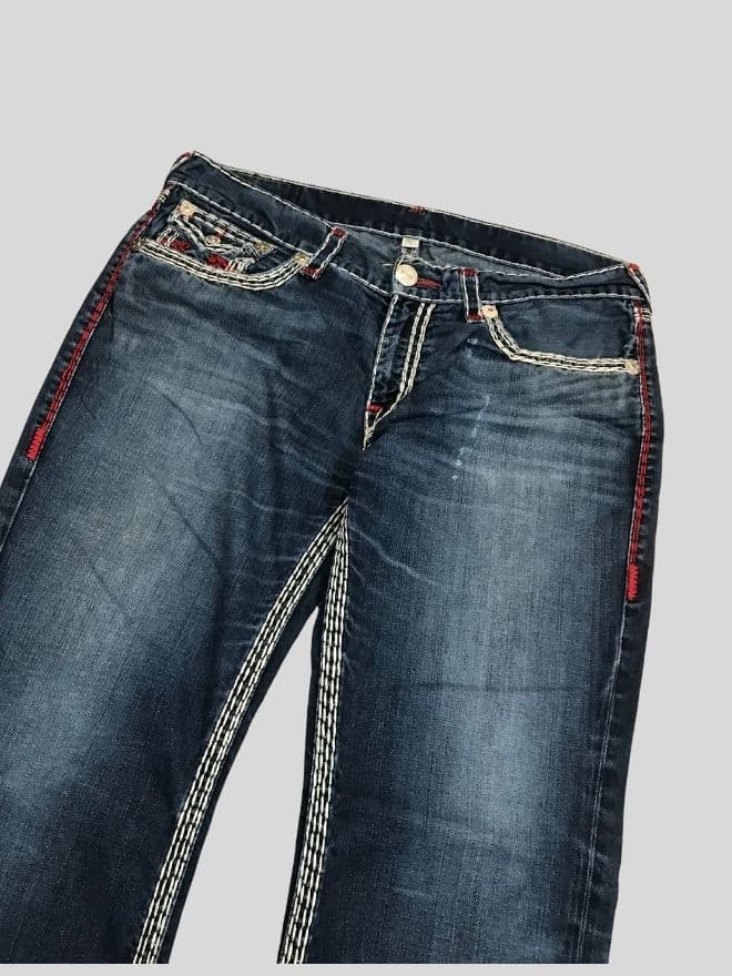 Vintage True Religion Straight Fit Denim Pants | Men’s US 40 | Authentic Blue Jeans — image 5 of 11