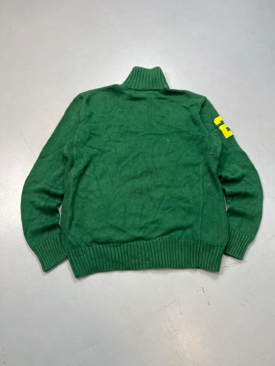Ralph Lauren Polo Big Pony 1990s – Vintage Green Zip-Up Sweatshirt alternate