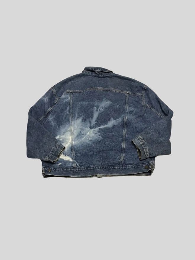 Vintage Carhartt J11 DST Blanket Lined Denim Jacket – Blue – Size XXL — image 6 of 11