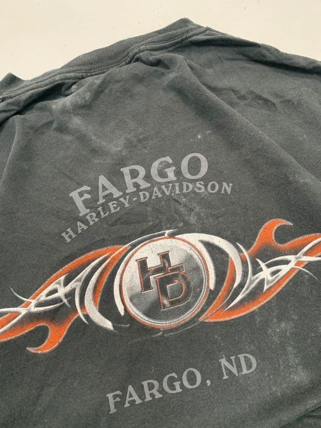 Vintage Harley-Davidson Flame Graphic Long Sleeve T-Shirt – Black – Men’s XL – Streetwear — image 6 of 10