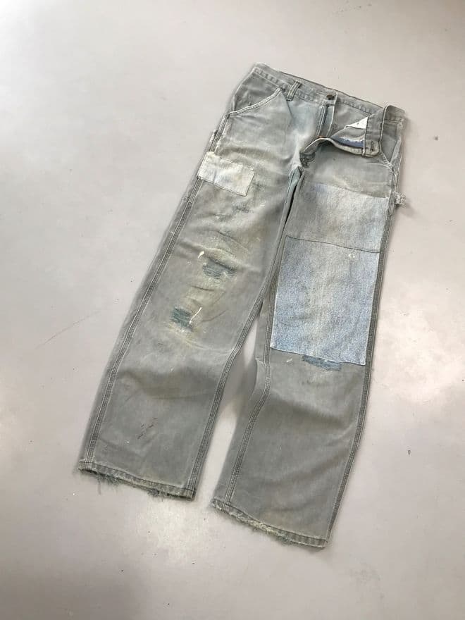 Vintage Carhartt B11 MDT Carpenter Workwear Denim – Size 30 — image 7 of 9