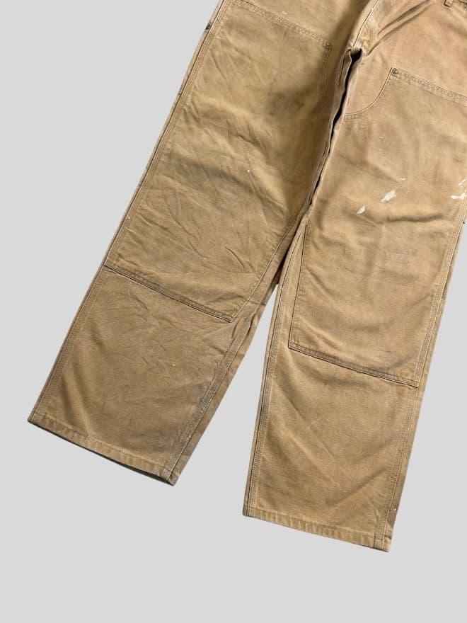 Vintage Carhartt B01 BRN Double Knee Workwear Denim | Size 42 — image 7 of 10