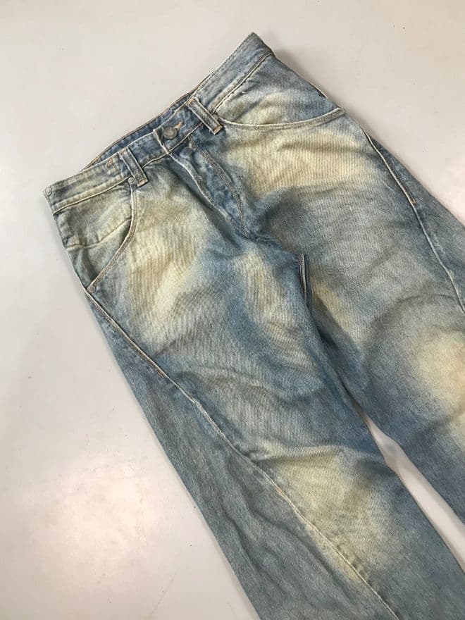 Vintage Levi’s Engineer Jeans With Buckle Strap — Size 30 — image 5 of 15