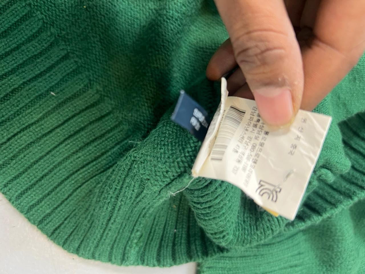 Ralph Lauren Polo Big Pony 1990s – Vintage Green Zip-Up Sweatshirt — image 5 of 6
