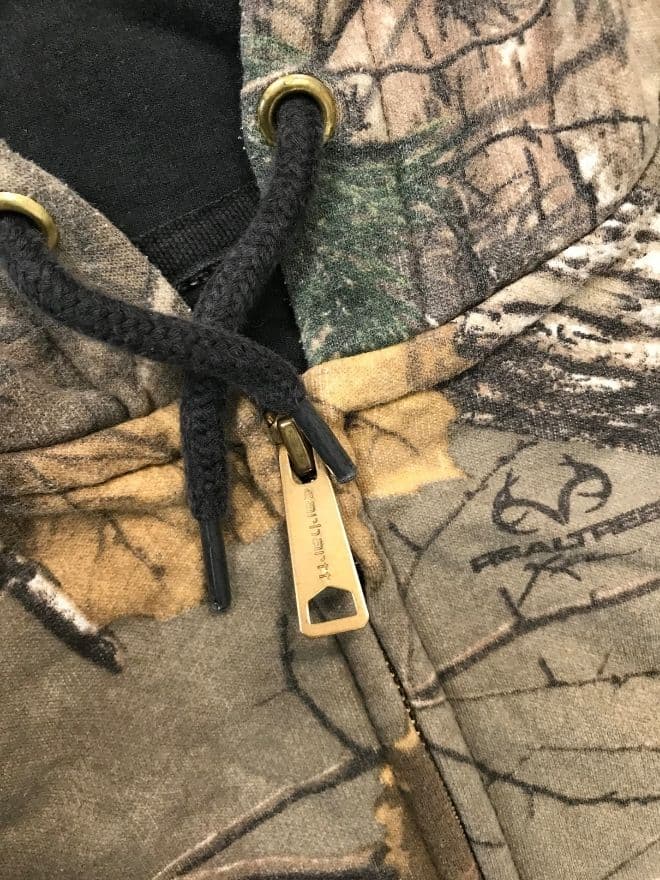 Rare Vintage Carhartt Realtree Sun Fade Zip Hoodie – Size XL – Distressed Camo Workwear — image 13 of 13