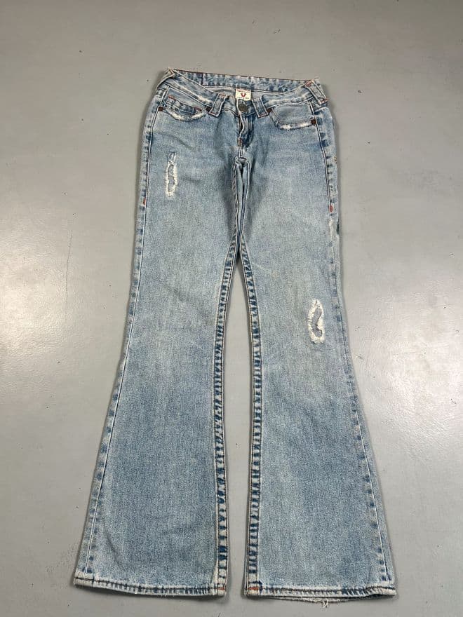 Vintage True Religion Embroidered Denim Jeans – Size 26 — image 13 of 13