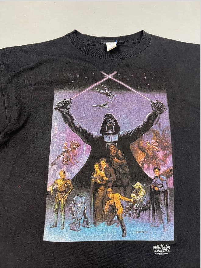 Vintage 1994 Star Wars Single Stitch T-Shirt – Black — image 7 of 8