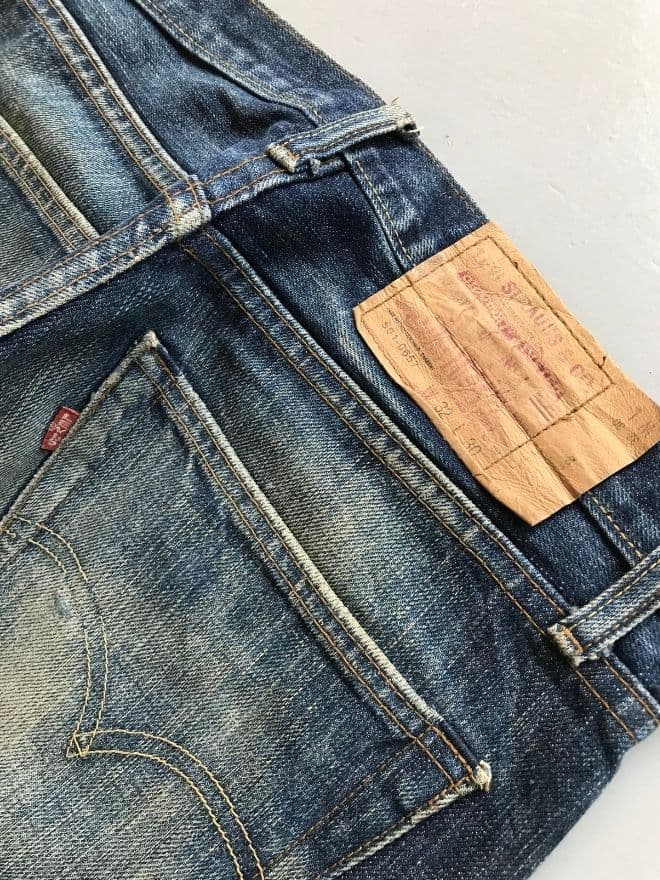 Vintage Levi’s Selvedge Denim Jeans with Custom Patch – Men’s Size 32 — image 9 of 10