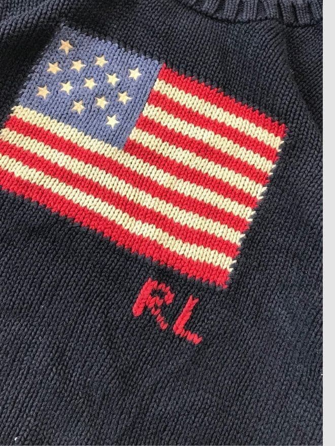 BUNDLE OF 30 RALPH LAUREN VINTAGE POLO AMERICAN FLAG KNIT SWEATER — image 6 of 6