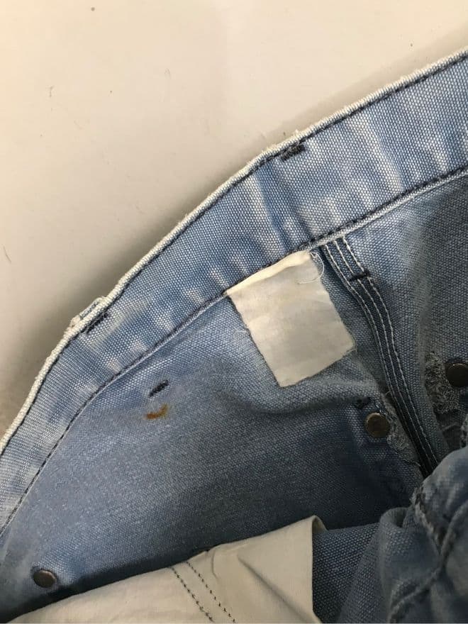 Vintage Carhartt Tan Carpenter Denim — Size 30 — image 6 of 12