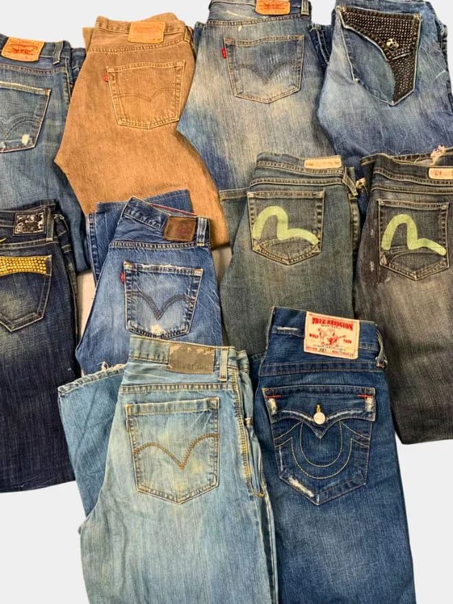 BUNDLE OF MIX BRAND DENIM – Evisu, Levi's 501, TR