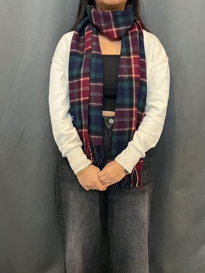 Bundle of Vintage Burberry Multicolour Check Scarves thumbnail 3