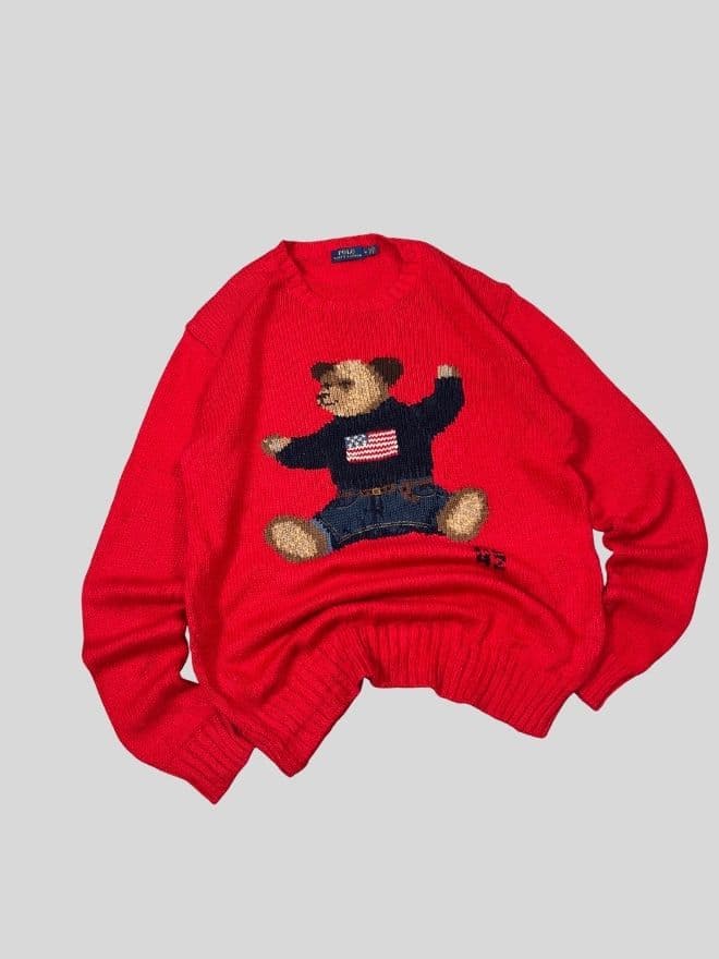 Vintage Polo Ralph Lauren Polo Bear Knit Sweater 3-Piece Bundle — image 6 of 14