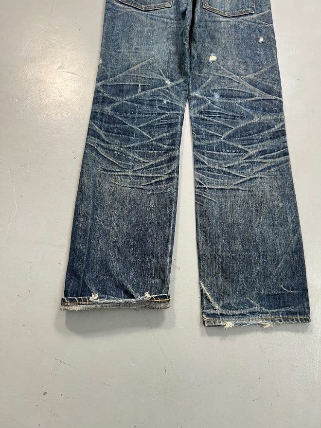 Vintage Levi’s Selvedge 501 Denim Jeans – Men’s Size US 34 (EU 50) | Blue — image 9 of 12