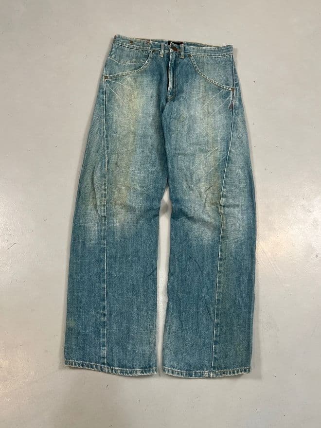 Vintage Levi’s Engineer Buckle Belt Denim – Size 32 — image 8 of 15