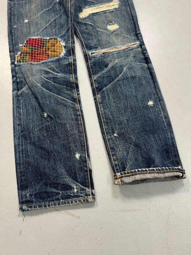 Vintage Levi’s Selvedge 501 Denim Jeans – Men’s Size US 34 (EU 50) | Blue — image 6 of 12