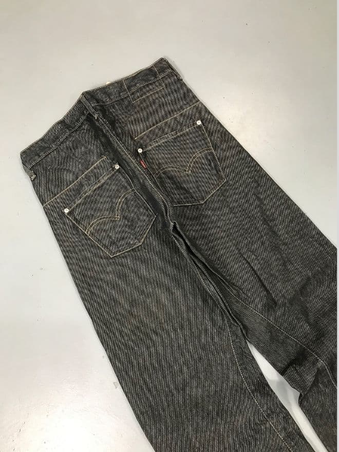 Vintage Levi’s Engineer Jeans Denim – Black – Size 30 — image 6 of 6