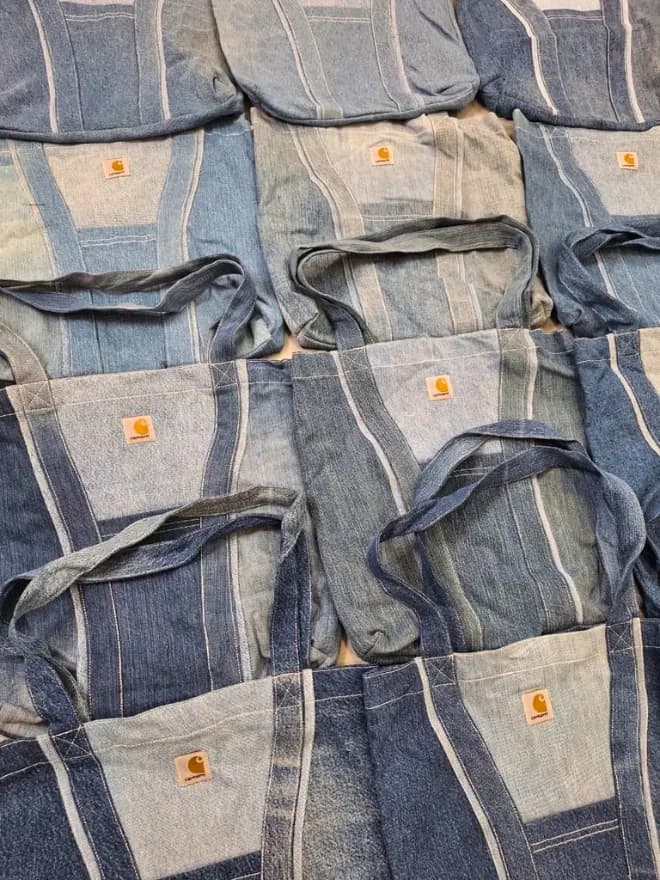 Bundle of Upcycle  Denim Tote Bag thumbnail 3