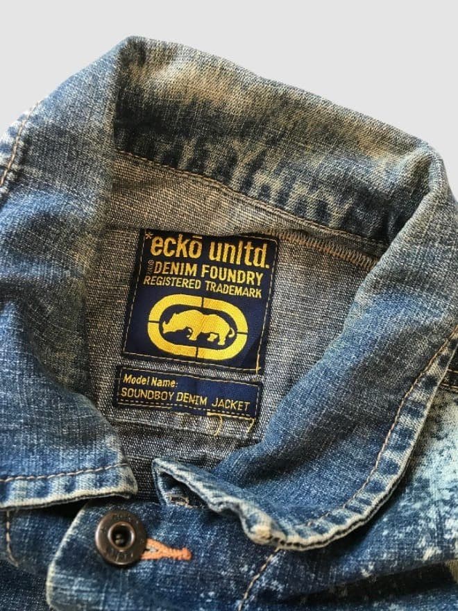 COMBO OF VINTAGE ECKO UNLTD DENIM JACKET AND PANT — image 6 of 15