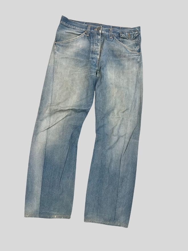 Vintage Levi’s Engineer Jeans – Blue Denim – Size 34 — image 6 of 8