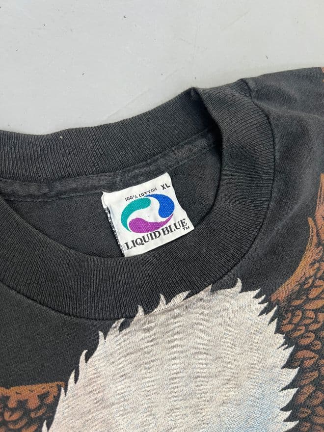 Vintage Liquid Blue Black 3D Graphic Print T-Shirt – Men’s XL — image 9 of 9