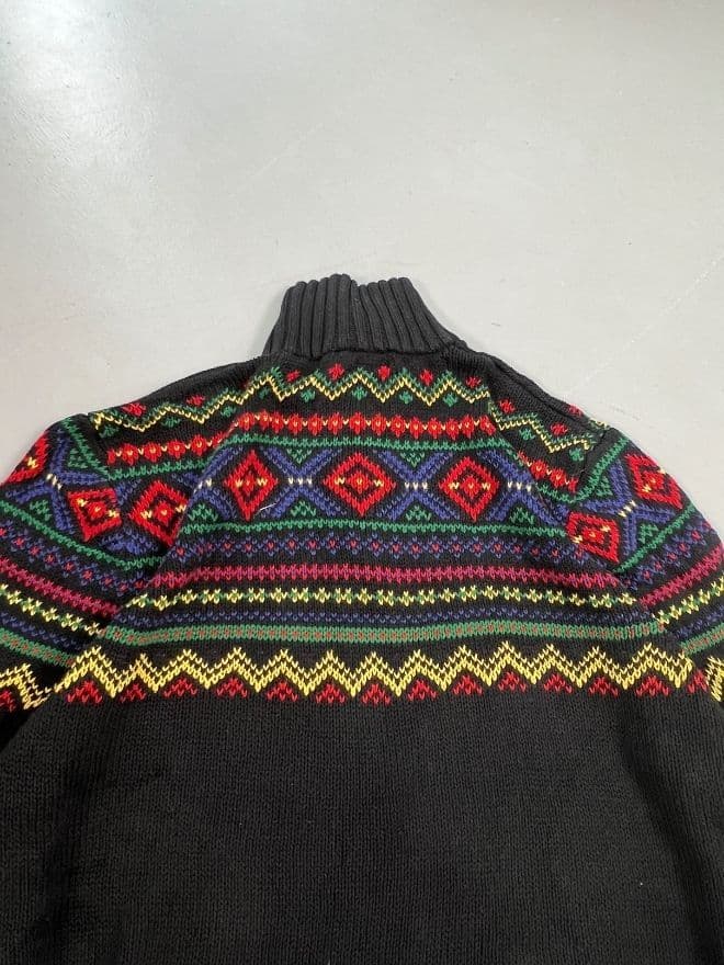 Vintage Polo Ralph Lauren Multi-Color Knit Sweater – Men’s M — image 6 of 8