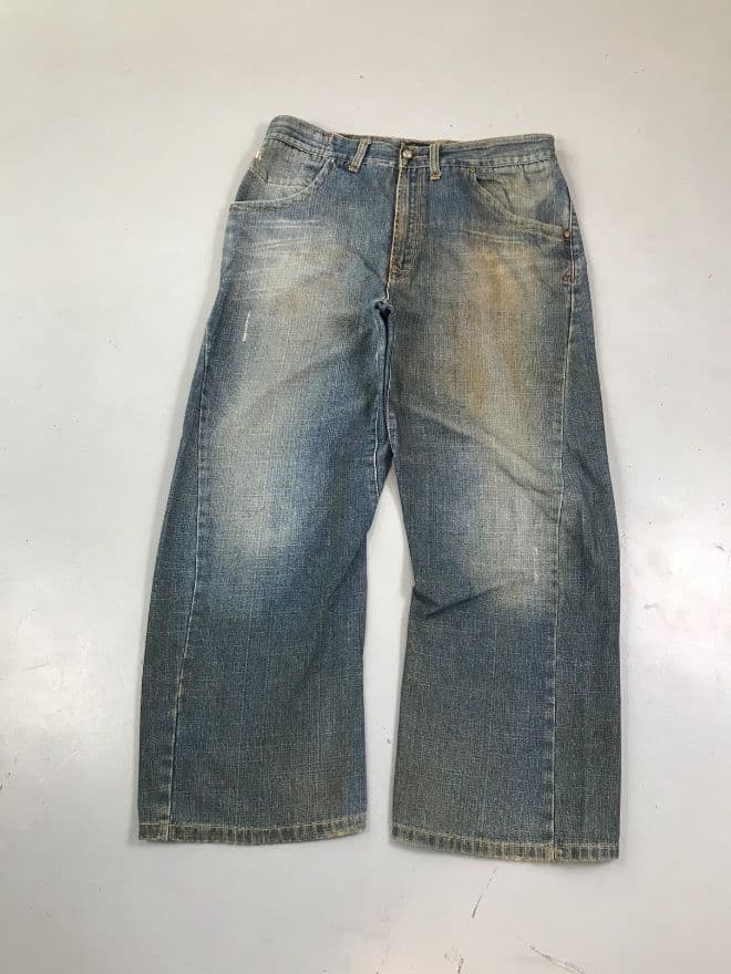 Vintage Levi’s Engineer Jeans – Buckle Belt Denim – Men’s 34 — image 10 of 13