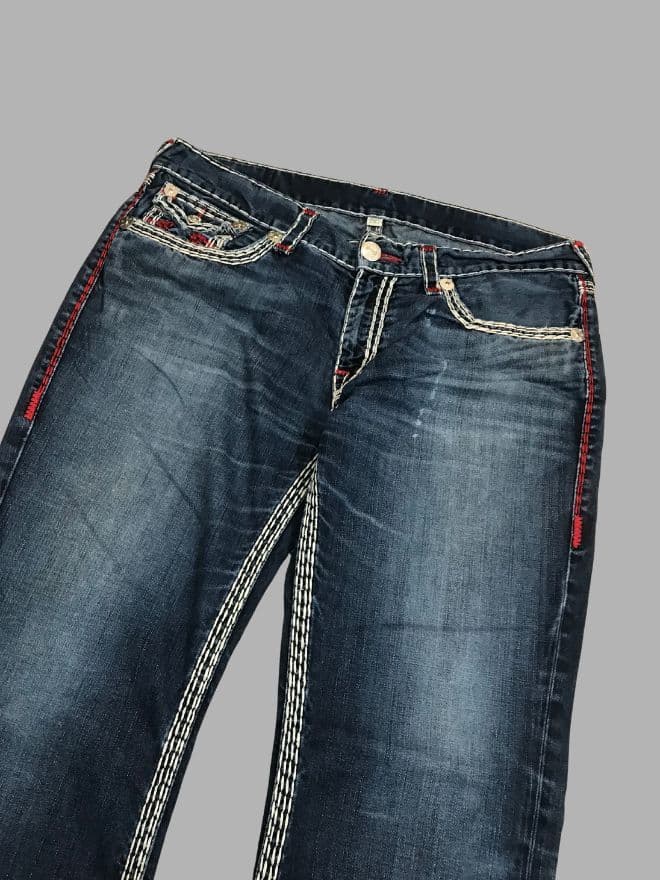 Bundle of 3 Vintage True Religion Denim Jeans – Straight, Baggy & Black (Men’s Sizes 38–40) — image 10 of 20