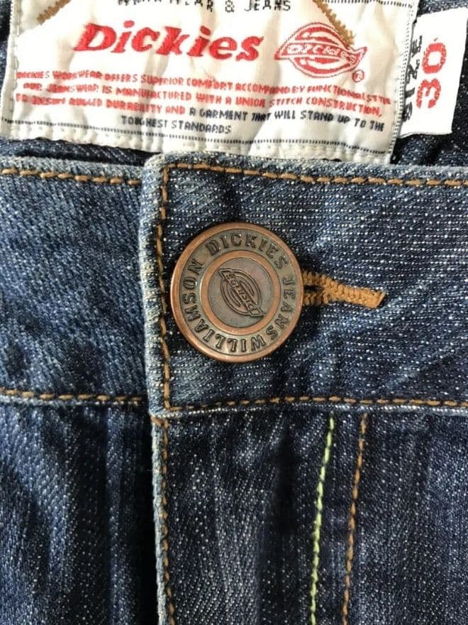 Vintage Dickies Cargo Spellout Embroidery Denim – Blue – Size 30 — image 9 of 12
