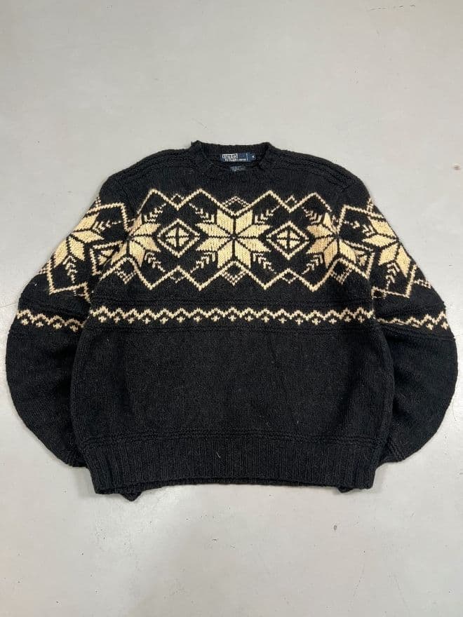 Vintage Polo Ralph Lauren Knit Sweater Black – Size M — image 6 of 7