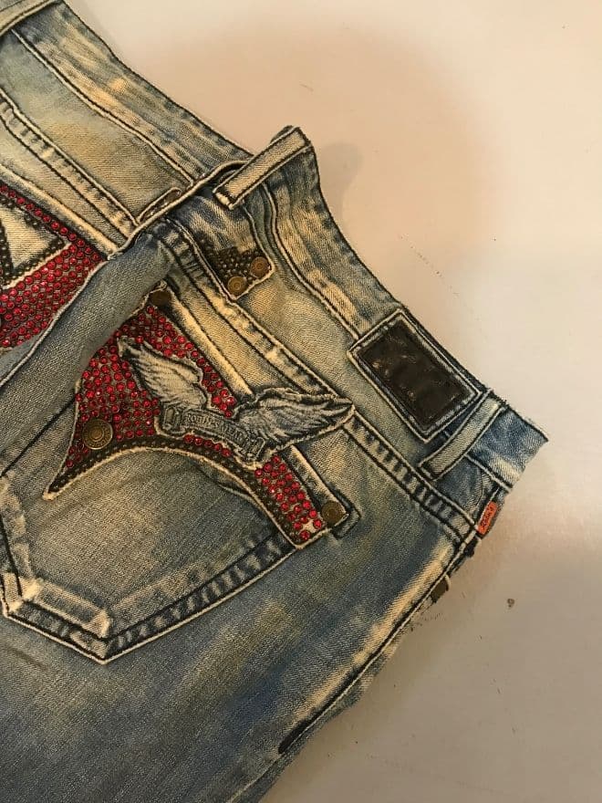 Vintage Robins Jeans Studded Wings Denim Pants – Men’s Size US 43 — image 6 of 12