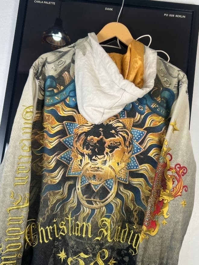 Vintage Ed Hardy by Christian Audigier Tattoo AOP Hoodie — image 9 of 9