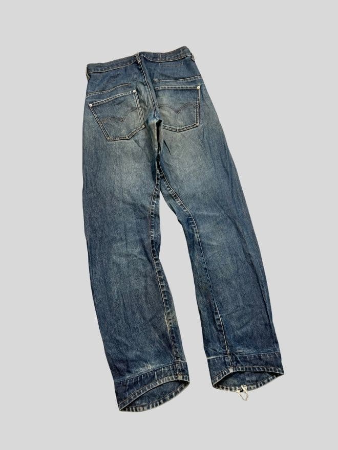Vintage Levi’s Engineer Jeans Denim – Men’s Size US 28 (EU 44) | Blue thumbnail 3