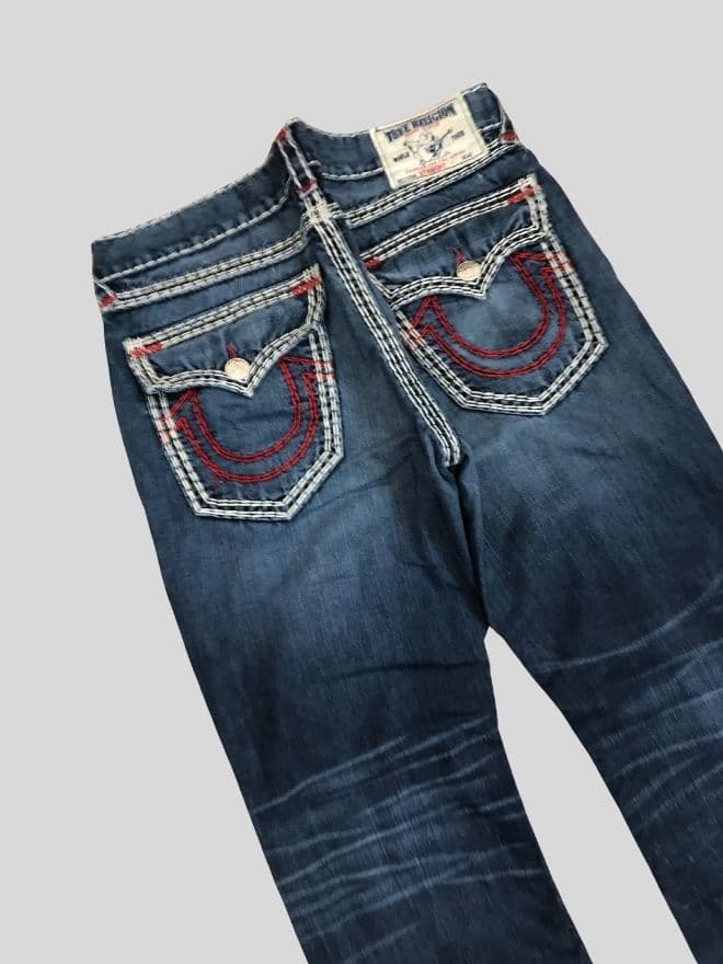 Vintage True Religion Straight Fit Denim Pants | Men’s US 40 | Authentic Blue Jeans — image 11 of 11