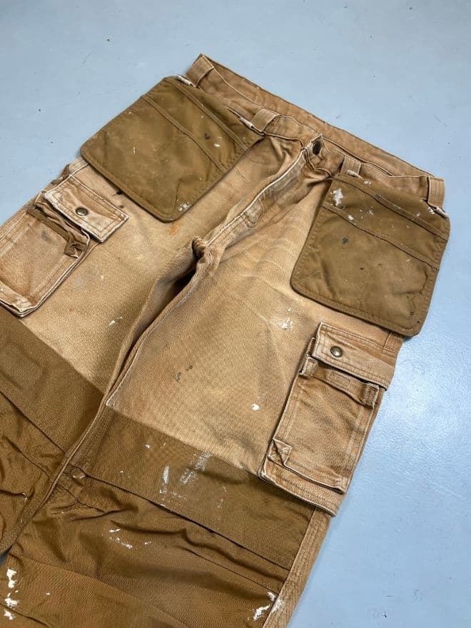 Vintage Carhartt Workwear Cargo Denim Pants – Men’s Size US 34 (EU 50) | Brown — image 5 of 10