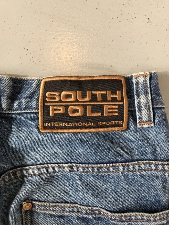 Southpole Vintage Embroidered Carpenter Denim – Blue – Size 28 — image 7 of 16