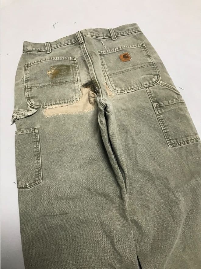 Rare Vintage Carhartt B111 MOS Blanket-Lined Carpenter Denim – Men’s US 30 / EU 46 — image 9 of 9
