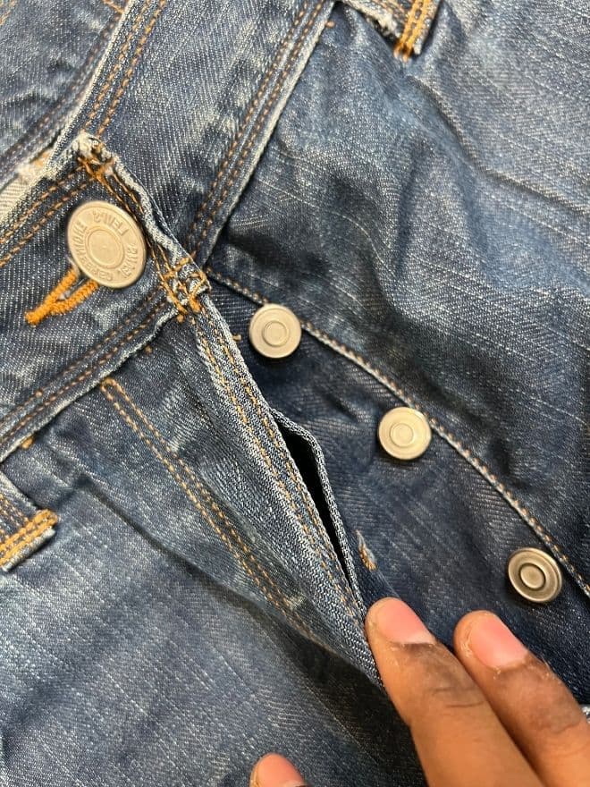 Vintage Levi’s Engineer Denim Jeans with Buckle Belt – Size 36 (US) / 52 (EU) — image 7 of 10