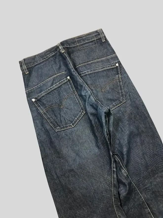 Vintage Levi’s Engineer Jeans Denim – Men’s US 29 – Distressed Workwear Blue thumbnail 3