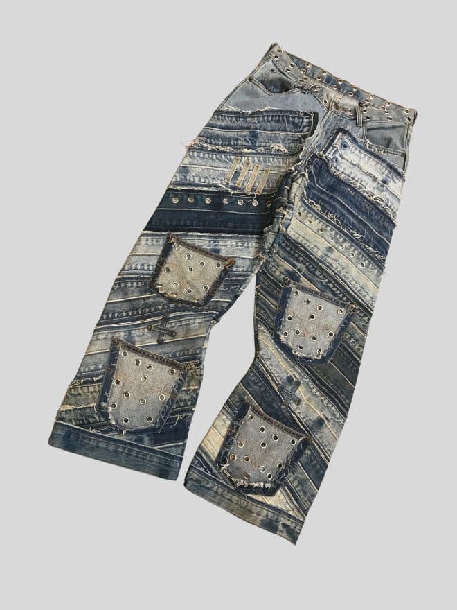 Vintage Levi’s Upcycled Heavy Patch Jeans – Size 30 — image 8 of 8