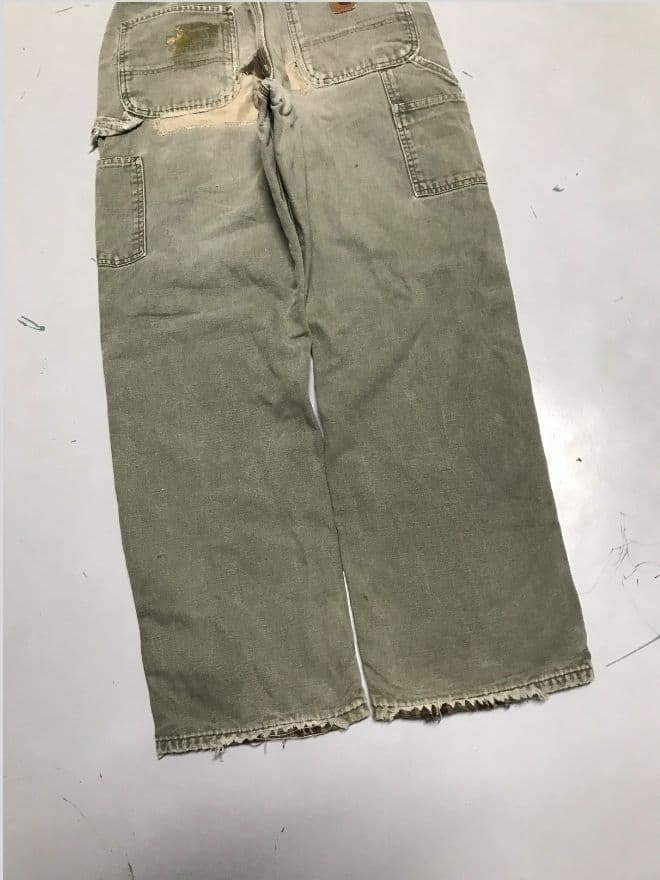 Rare Vintage Carhartt B111 MOS Blanket-Lined Carpenter Denim – Men’s US 30 / EU 46 — image 5 of 9