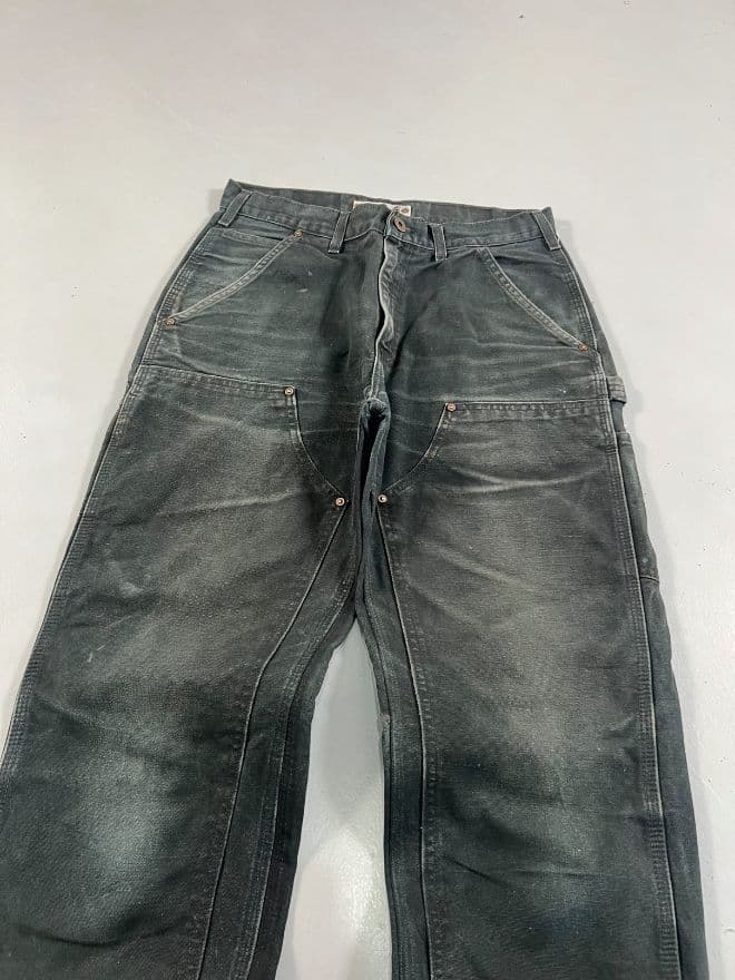 2008 Rare Vintage Carhartt Double Knee Work Pants – Black (Men’s 32) — image 6 of 9
