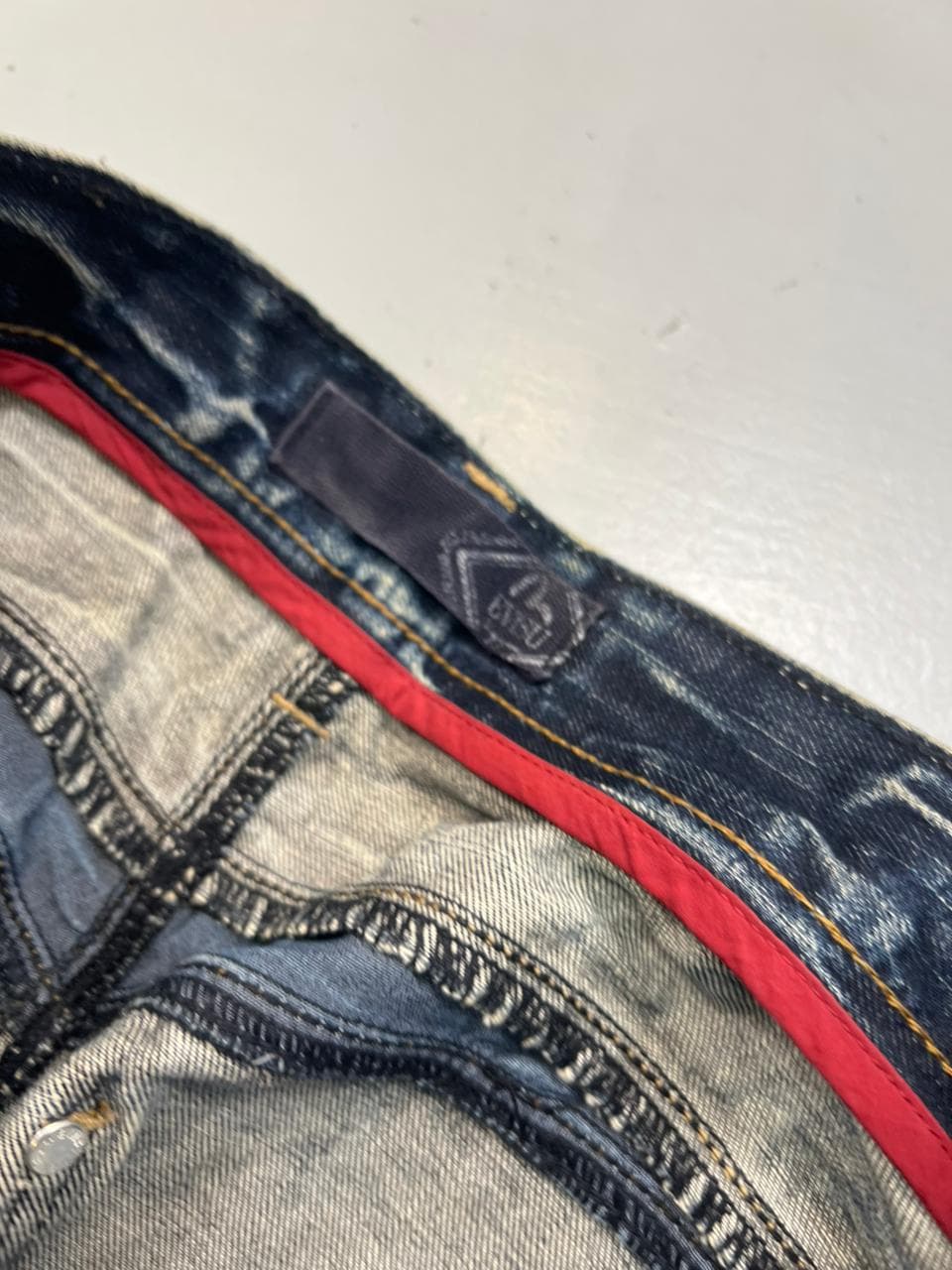 vintage y2k embroidered japanese denim pants — image 6 of 8