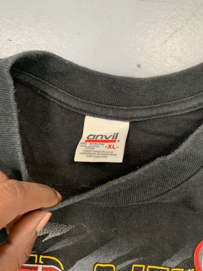 Vintage 1999 NASCAR Graphic T-Shirt – Chase Authentics x Anvil – Black – Men’s XL — image 7 of 8