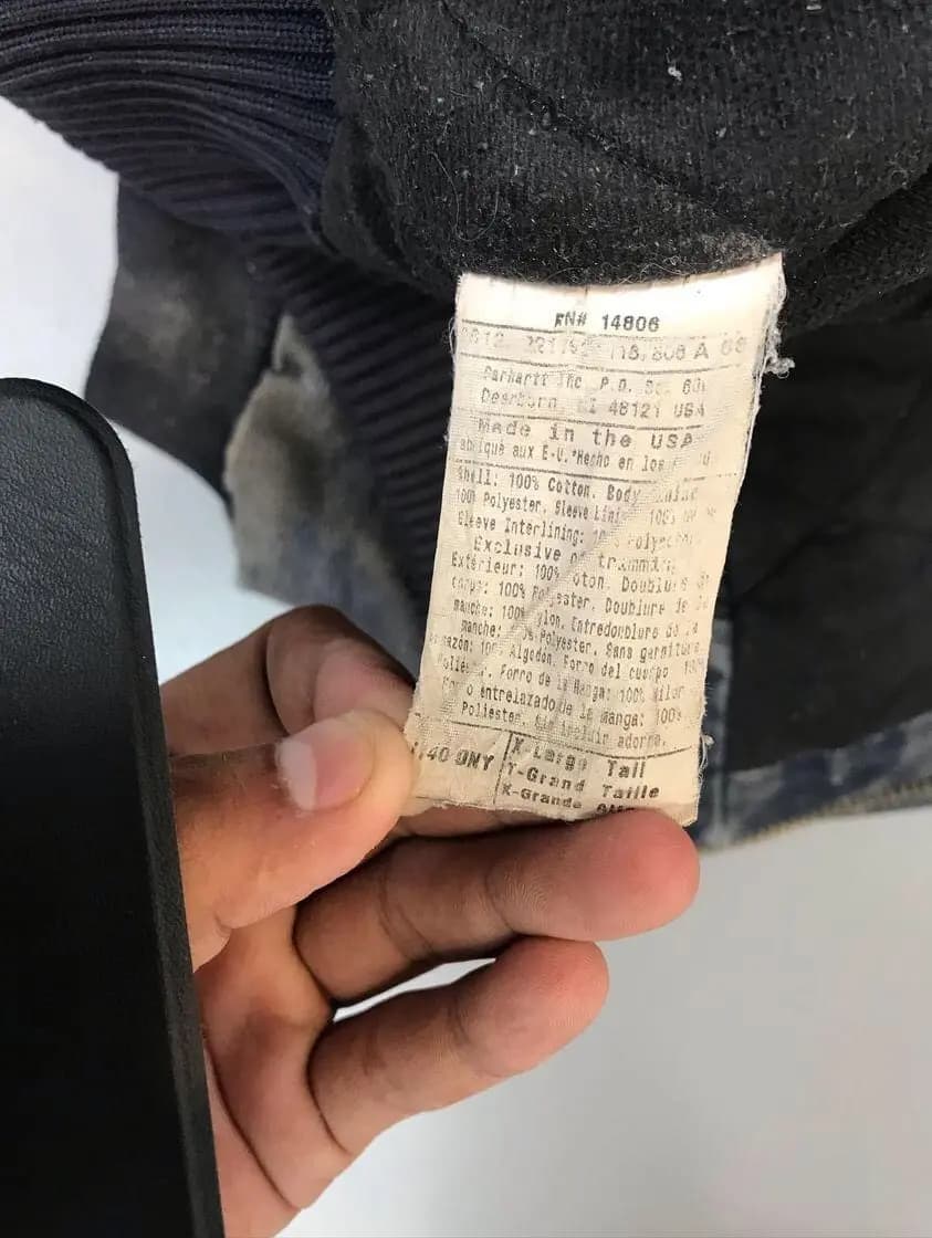 Vintage Carhartt J140 ONY Hooded Lined Active Jacket — image 10 of 12