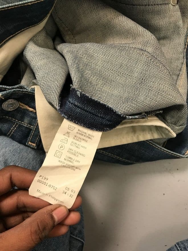 Vintage Levi’s Engineer Jeans Denim – Size 34 — image 5 of 11