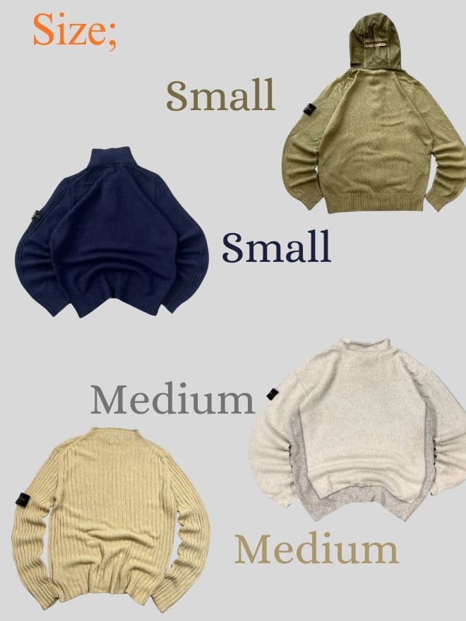 Bundle of 4 Vintage Stone Island Knit Sweaters — image 11 of 16
