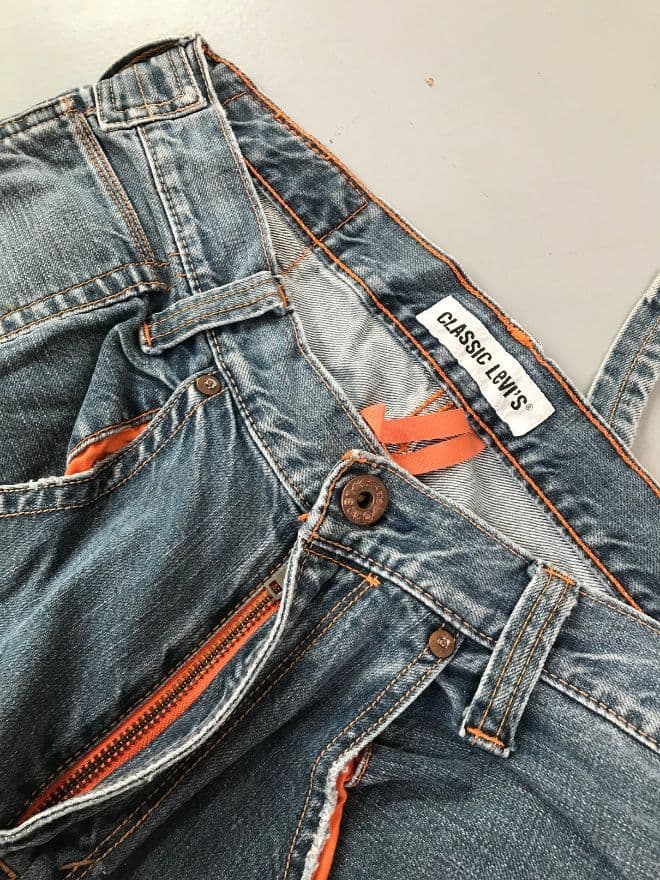 Vintage Levi’s Buckle Belt Dusty Denim – Size 35 — image 13 of 15