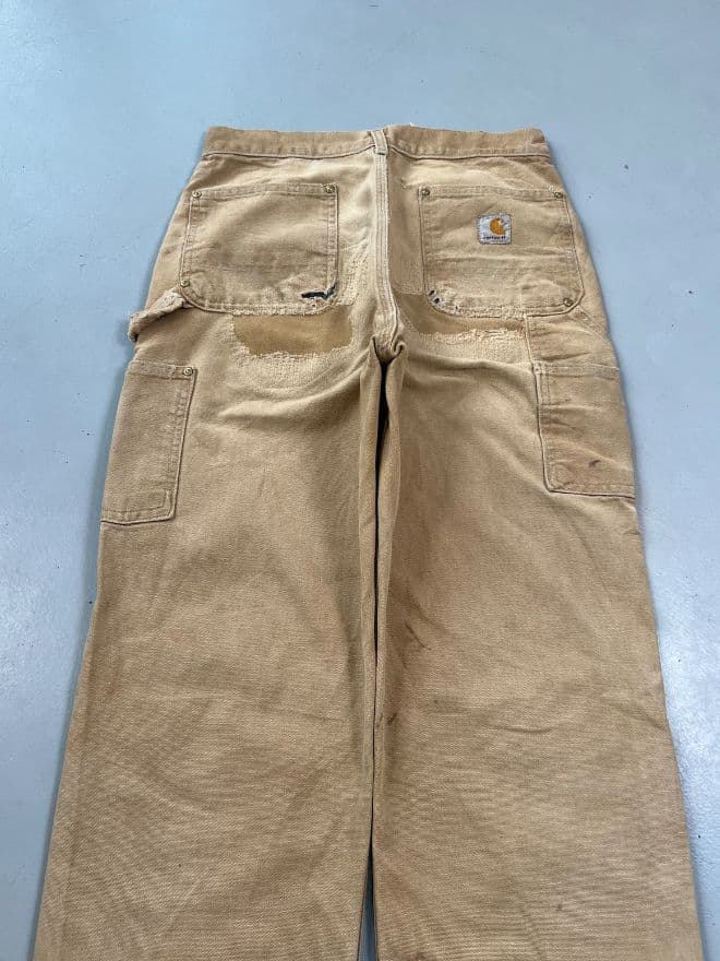 Vintage Carhartt B01 BRN Double Knee Workwear Pants – Size 30 — image 6 of 12